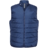 Custom Mens Puffer Full-Zip Vest Team Navy Blue