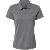 Custom Womens Heathered Polo Black Melange