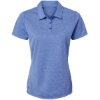 Custom Womens Heathered Polo Collegiate Royal Melange