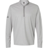 Custom Mens Space Dyed Quarter-Zip Pullover Grey One Heather
