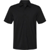 Custom Mens Full Button Down Short Sleeve Shirt Black