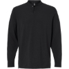 Custom Mens Henley Long Sleeve T-Shirt Black