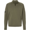 Custom Mens Club Quarter-Zip Pullover Olive Strata