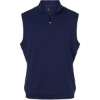 Custom Mens Club Quarter-Zip Vest Collegiate Navy