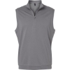Custom Mens Club Quarter-Zip Vest Grey Three