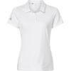Custom Womens Textured Stripe Polo White