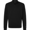 Custom Mens Elevated Fleece Quarter-Zip Pullover Black
