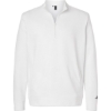 Custom Mens Elevated Fleece Quarter-Zip Pullover Core White