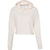 Custom Women’s Lightweight Crop Hooded Sweatshirt Bone