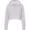 Custom Women’s Lightweight Crop Hooded Sweatshirt Grey Heather