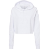 Custom Women’s Lightweight Crop Hooded Sweatshirt White