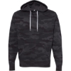 Custom Unisex Lightweight Hooded Sweatshirt Black Camo