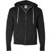 Custom Unisex Lightweight Full-Zip Hooded Sweatshirt Black