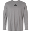 Custom Mens Pregame Long Sleeve T-Shirt Medium Grey Heather/ Black