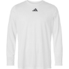 Custom Mens Pregame Long Sleeve T-Shirt White/ Team Grey Four