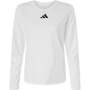 Custom Womens Pregame Long Sleeve T-Shirt White/ Black