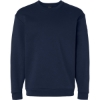 Custom Mens Fleece Crewneck Sweatshirt Team Navy Blue/ White