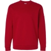Custom Mens Fleece Crewneck Sweatshirt Team Power Red/ White