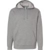 Custom Mens Fleece Hooded Sweatshirt Medium Grey Heather/ White