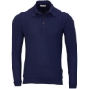 Custom Mens Cuddle Sweater Polo Navy