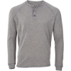 Custom Unisex Henley Long Sleeve T-Shirt Oxford Heather