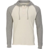 Custom Unisex Waffle Knit Pullover Hooded Long Sleeve T-Shirt Natural/ Oxford Heather