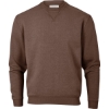 Custom Mens Fleece Crewneck Sweatshirt Espresso