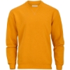 Custom Mens Fleece Crewneck Sweatshirt Golden Amber