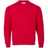 Custom Mens Fleece Crewneck Sweatshirt True Red