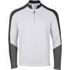 Custom Mens Perfect Quarter-Zip Pullover Oxford/ Black/ Charcoal Heather
