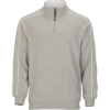 Custom Mens French Terry Quarter-Zip Pullover Oxford Heather
