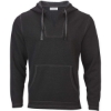 Custom Unisex Baja Hooded Pullover Black Charcoal Heather