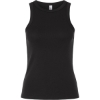 Custom Womens Baby Rib Tank Black