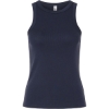 Custom Womens Baby Rib Tank Navy