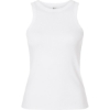 Custom Womens Baby Rib Tank White