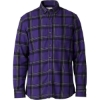 Custom Mens Flannel Button Down Shirt Purple Mcintosh Plaid