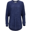 Custom Womens Cuddle Oversize Pullover Sweater Navy Heather