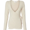 Custom Womens Cuddle Wrap Top Oatmeal Heather