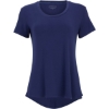 Custom Womens Bamboo Scoop Neck T-Shirt Navy