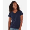 Custom Womens V-Neck T-Shirt Navy