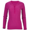 Custom Womens Harper Long Sleeve Henley Orchid