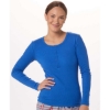 Custom Womens Harper Long Sleeve Henley True Royal