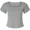 Custom Womens Baby Rib T-Shirt Oxford Heather