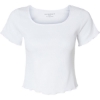 Custom Womens Baby Rib T-Shirt White