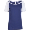 Custom Womens Carefree T-shirt Navy/ White