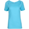 Custom Womens Carefree T-shirt Pacific Blue