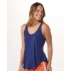 Custom Womens Twistback Tank Top Navy