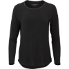 Custom Womens Bamboo Long Sleeve T-Shirt Black