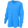 Custom Womens Pom Pom Long Sleeve Jersey T-Shirt Collegiate Blue