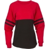 Custom Womens Pom Pom Long Sleeve Jersey T-Shirt Red/ Black